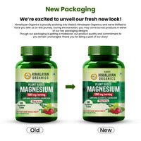 Vlado's Himalayan Organics Plant Based Magnesium Supplement 1360mg 60 Tablets
