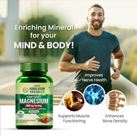 Vlado's Himalayan Organics Plant Based Magnesium Supplement 1360mg 60 Tablets