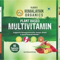 Vlado's Himalayan Organics Plant Based Multivitamin with 60+ Extracts- 60 Vegetarian Capsules