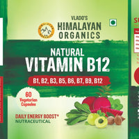 Vlado's Himalayan Organics Plant Based Vitamin B12 Natural