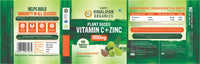 Vlado's Himalayan Organics Plant Based Vitamin C with Zinc - 120 Veg Capsules
