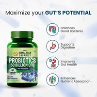 Vlado's Himalayan Organics Probiotics 50 Billion CFU with Prebiotics 150mg - 60 Veg Capsules