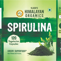 Vlado's Himalayan Organics Spirulina - 2000mg - 120 Veg Capsules