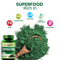 Vlado's Himalayan Organics Spirulina 2000mg Supplement 60 Capsules