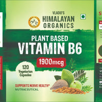 Vlado's Himalayan Organics Plant-Based Vitamin B6 120 Capsules