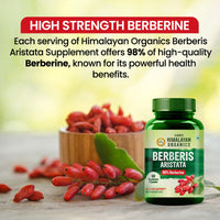Vlado's Himalayan Organics Berberis Aristata 98% Berberine with Milk Thistle - 60 Veg Capsules