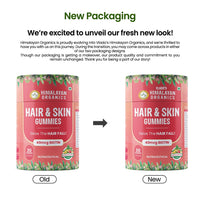 Vlado's Himalayan Organics Hair & Skin Gummies 40 mcg Biotin For Hair Growth & Glowing Skin