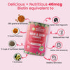 Vlado's Himalayan Organics Hair & Skin Gummies 40 mcg Biotin For Hair Growth & Glowing Skin