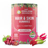 Vlado's Himalayan Organics Hair & Skin Gummies 40 mcg Biotin For Hair Growth & Glowing Skin