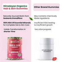 Vlado's Himalayan Organics Hair & Skin Gummies 40 mcg Biotin For Hair Growth & Glowing Skin