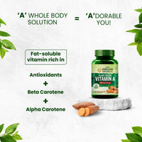 Vlado's Himalayan Organics Plant-Based Vitamin A Supplement 120 Capsules