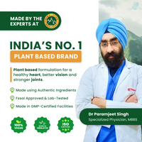 Vlado's Himalayan Organics Vegetarian Omega 3 1120mg with Algal DHA | 3X Strength Plant-Based Omega-3 | No Fish Oil | Supports Heart, Eye, Brain & Joint Health | 60 Vegetarian Capsules
