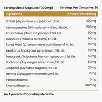 Vlado's Himalayan Organics Pure Shilajit 24 carat Gold with Ashwagandha 60 Capsules