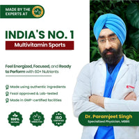 Vlado’s Himalayan Organics Multivitamin Sports 60+ Nutrients | Vitamin B1,B2,B3,B5,B6,B12,A,E,C,D,K,Biotin,Calcium,Zinc - 90 Tablets