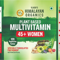 Vlado's Himalayan Organics Plant based Multivitamin Women 45+ - 120 veg Tablets