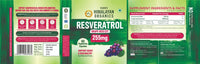 Vlado's HImalayan Organics Resveratrol 255mg with Grape Seed Extract Supplement 60 Capsules