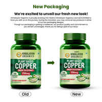 Vlado's Himalayan Organics Plant Based Copper 1700mcg with Green Tea Extract - 120 Veg Capsules