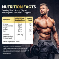 Vlado's Himalayan Organics Pure Micronised Creatine Monohydrate Powder 33 Servings