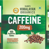 Vlado's Himalayan Organics Caffeine 200mg 100 Tablets