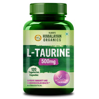 Vlado's Himalayan Organics L-Taurine 500mg Supplement 120 Capsules