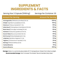 Vlado's Himalayan Organics Ashwagandha Gold 60 Veg Capsules