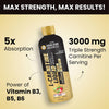 Vlado's Himalayan Organics L Carnitine Liquid 3000 mg I with Vitamin B3, B5, B6 I Pre Workout, Intra Workout & Post Workout Supplement I | Converts Fat to Muscle