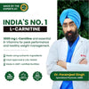 Vlado's Himalayan Organics L Carnitine Liquid 3000 mg I with Vitamin B3, B5, B6 I Pre Workout, Intra Workout & Post Workout Supplement I | Converts Fat to Muscle