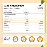 Vlado's Himalayan Organics L-Glutathione 20 Effervescent Tablet - Pack of 1