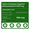 Vlado's Himalayan Organics Vitamin B12 Tablets 1500 mcg -Active form of Methylcobalamin Vitamin B12 Supplements for Men & Women- 60 Veg Tablets