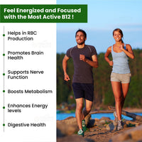 Vlado's Himalayan Organics Vitamin B12 Tablets 1500 mcg -Active form of Methylcobalamin Vitamin B12 Supplements for Men & Women- 60 Veg Tablets