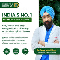 Vlado's Himalayan Organics Vitamin B12 Tablets 1500 mcg -Active form of Methylcobalamin Vitamin B12 Supplements for Men & Women- 60 Veg Tablets