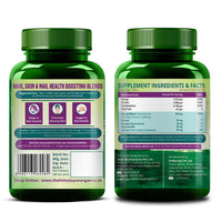 Vladoâ€™s Himalayan Organics Biotin 10000 Mcg For Glowing Skin, Fight Nails And Strong Hair (90 Tablets)