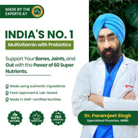 Vladoâ€™s Himalayan Organics Multivitamin with Probiotics â€“ 60 Veg Tablets | 60 Ingredients for Men & Women