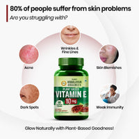 Vlado's Himalayan Organics Plant-Based Vitamin E â€“ 60 Capsules | Antioxidant Supplement for Healthy Skin & Hair