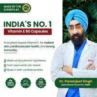Vlado's Himalayan Organics Plant-Based Vitamin E â€“ 60 Capsules | Antioxidant Supplement for Healthy Skin & Hair