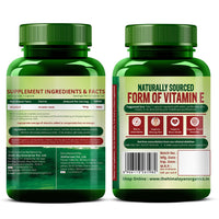Vlado's Himalayan Organics Plant-Based Vitamin E â€“ 60 Capsules | Antioxidant Supplement for Healthy Skin & Hair