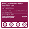 Vladoâ€™s Himalayan Organics Biotin 10,000 MCG â€“ 60 Veg Tablets