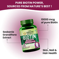 Vladoâ€™s Himalayan Organics Biotin 10,000 MCG â€“ 90 Veg Tablets