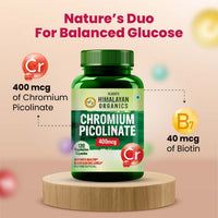 Vladoâ€™s Himalayan Organics Chromium Picolinate 400mcg â€“ 120 Veg Capsules