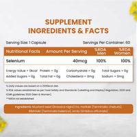 Vladoâ€™s Himalayan Organics Selenium 40 mcg â€“ 60 Vegetarian Capsules
