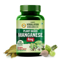 Vladoâ€™s Himalayan Organics Manganese 4mg â€“ Plant-Based Bone & Metabolism Support Supplement â€“ 120 Veg Capsules
