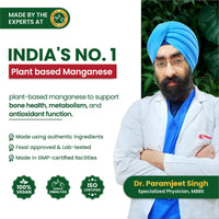 Vladoâ€™s Himalayan Organics Manganese 4mg â€“ Plant-Based Bone & Metabolism Support Supplement â€“ 120 Veg Capsules