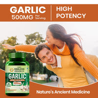 Vladoâ€™s Himalayan Organics Garlic 500 mg â€“ 60 Vegetarian Capsules