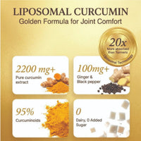 Vlado's Liposomal Curcumin 2200mg + Piperine - Anti-Inflammatory, 60 Tabs