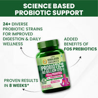 Vladoâ€™s Himalayan Organics Probiotics for Women â€“ 60 Billion CFU + 24 Strains & Prebiotics â€“ Gut Health, Bloating & Digestion Support â€“ 60 Capsules
