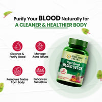 Vlado’s Himalayan Organics Blood Detox Tablets – Beetroot, Curcumin & Manjistha Extracts for Pimple Control & Skin Cleansing – 60 Tablets