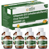 Vlado’s Himalayan Organics Vitamin D3 60000 IU – Cholecalciferol Oral Solution Shots, Sugar-Free, Orange Flavor – 5ml x 8 Bottles