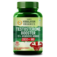 Vlado's Himalayan Organics Testosterone Booster for Men â€“ 2800mg | Ashwagandha, Shilajit, Gokshura & 17+ Herbs | Boost Strength, Stamina, Energy & Muscle | 90 Veg Tablets