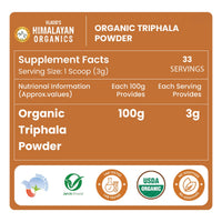 Vlado's Himalayan Organics Triphala Churna Powder – 100 gm