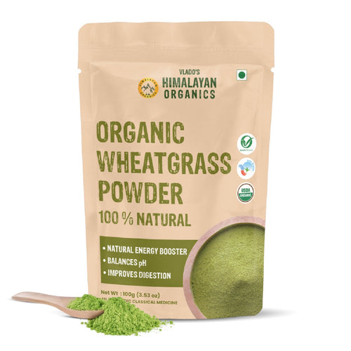 Vlado's Himalayan Organics Wheatgrass Detox Powder â€“ 100 gm